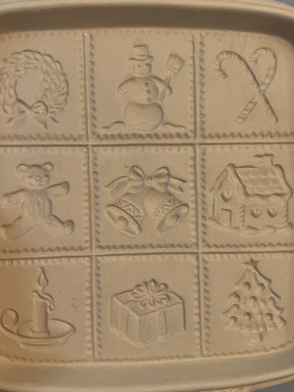 Brown Bag Hill Design Stoneware Shortbread Mold Christmas 2001 Box - Picture 2 of 6